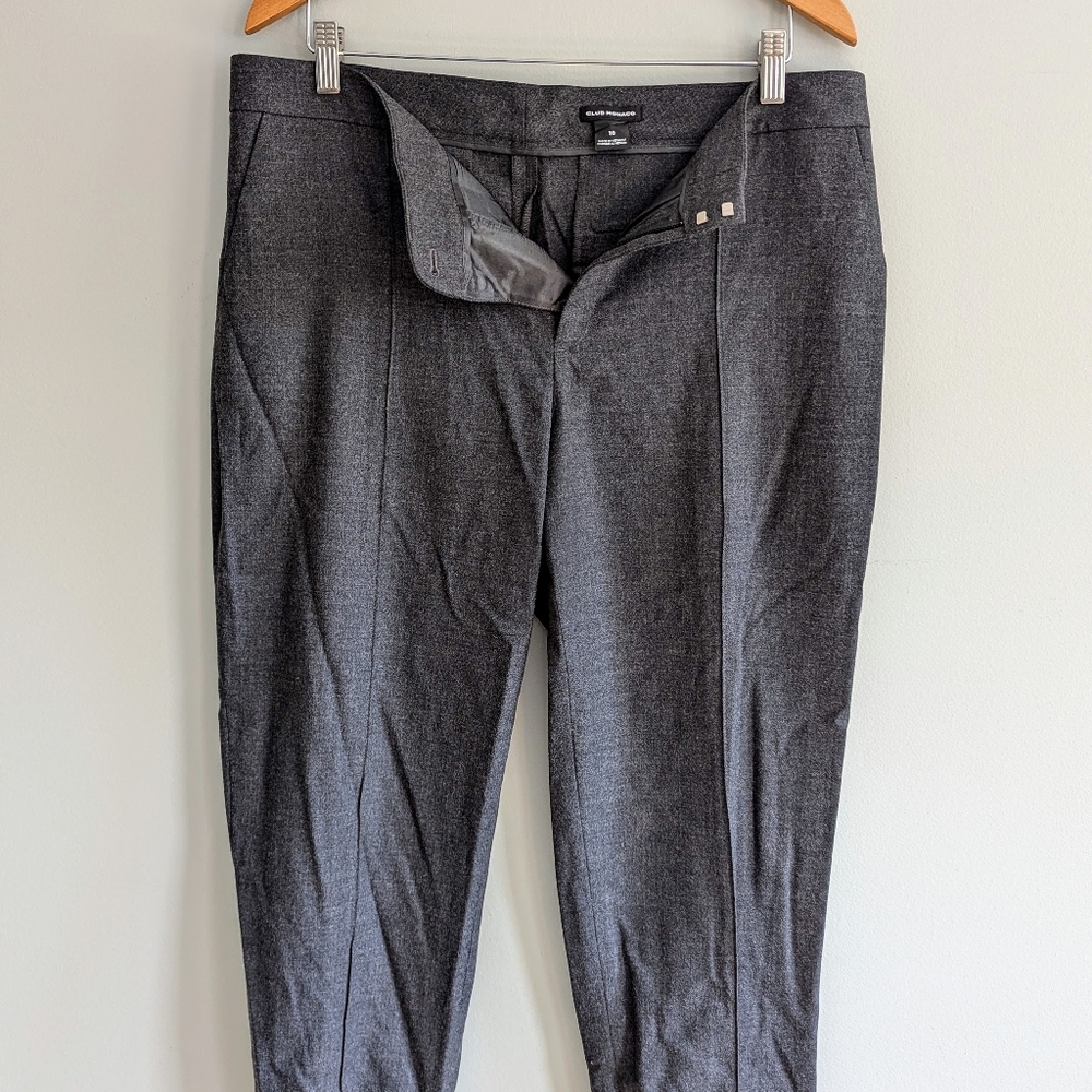 Club Monaco Charcoal Grey Elastic cuffed bottom pants 🩶